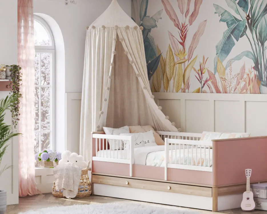 Touch the souls of your children with Bono Pink children's room