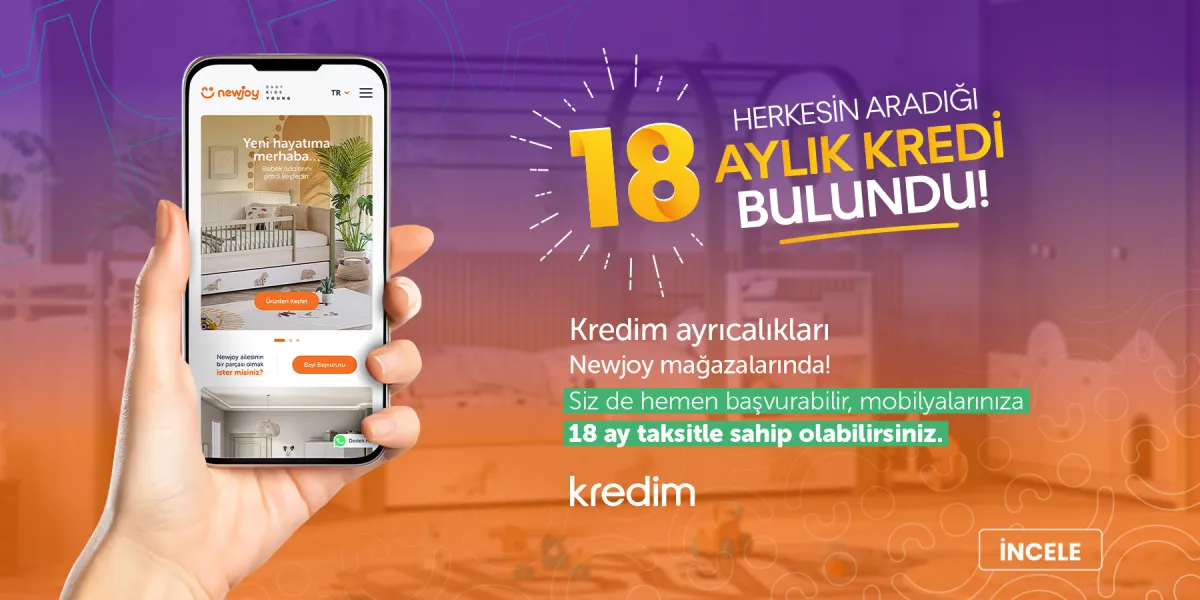 Newjoy'da Kredim İle 18 Aya Varan Taksit İmkanı!