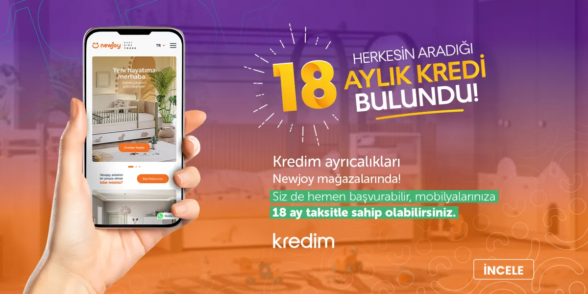 Newjoy'da Kredim İle 18 Aya Varan Taksit İmkanı!