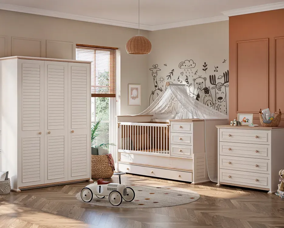 Schaffen Sie eine gesunde Umgebung im Babyzimmer mit natürlichen Materialien