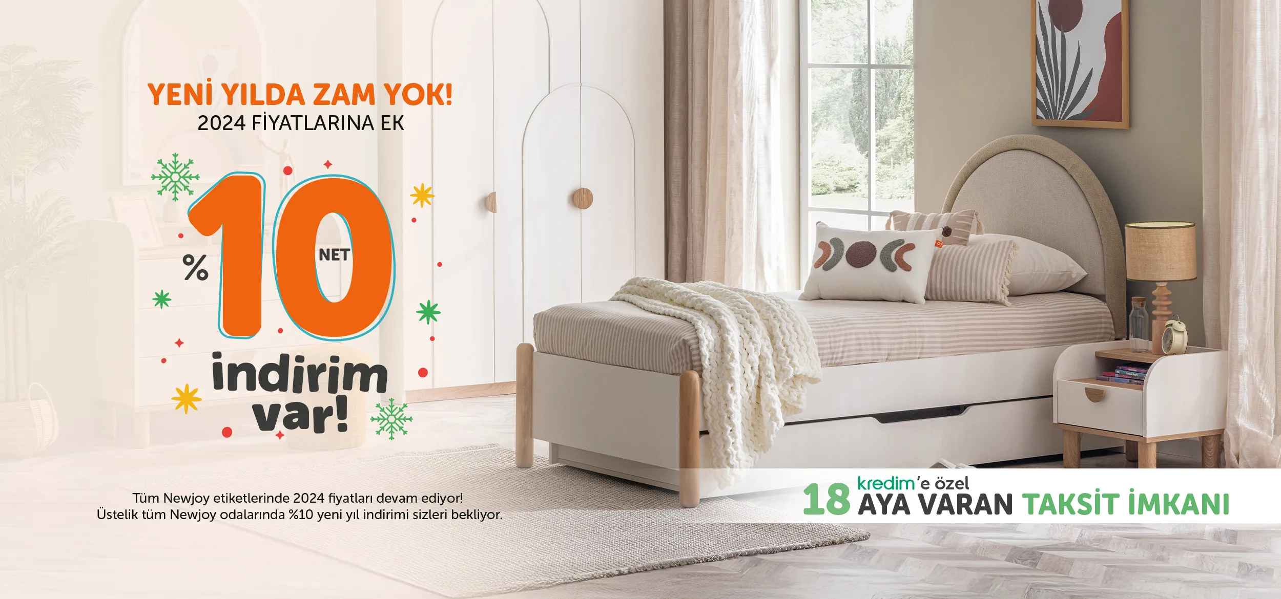 Newjoy'da Yeni Yılda Zam Yok; %10 İndirim Var!