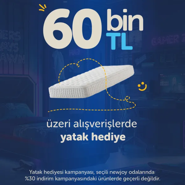 60.000 TL ve Üzeri Alışverişe Yatak Hediye!