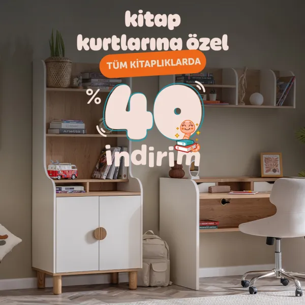 Tüm Kitaplıklarda %40 İndirim!